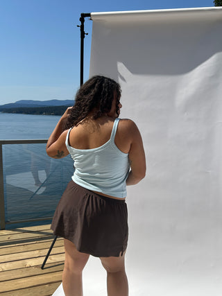 Hemp Breeze Tank Top Mineral Blue