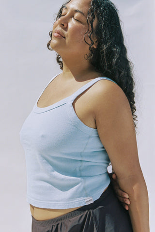 Hemp Breeze Tank Top Mineral Blue