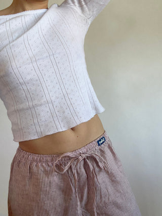 Plum Pants Pink Stripe
