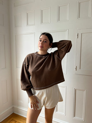 Hemp Cloud Sweater Carob