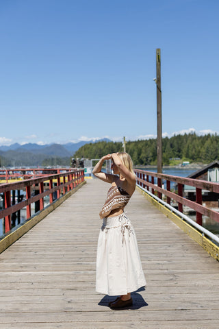 Wells Wrap Skirt Cloud