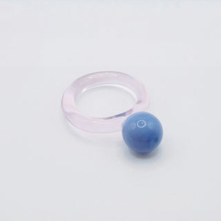 Sphère Glass Ring in Purple and Pink