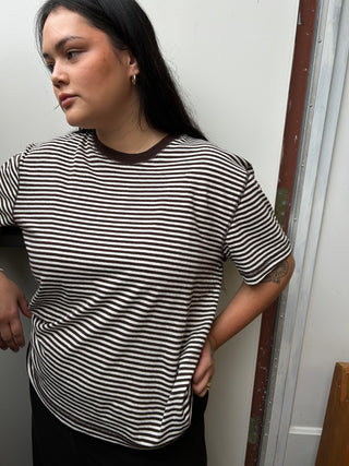 Hemp Rover Tee Choco Stripes