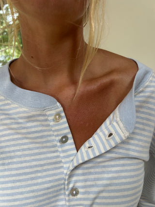 Hemp Bay Henley Daydream Stripes