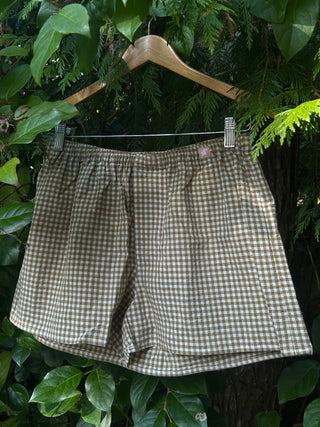 The Boxer Shorts Olive Gingham