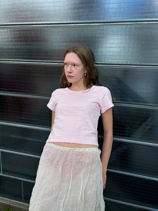Hemp Mini Tee Pink Cream