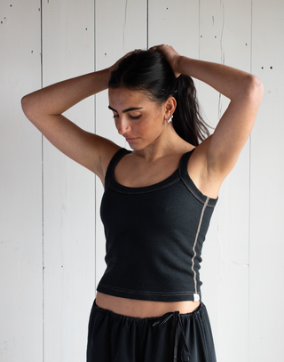 Hemp Breeze Tank Top Coal