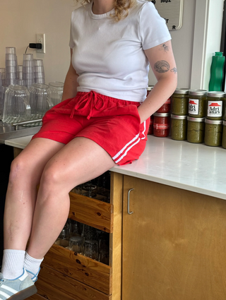 Tate Track Short Red