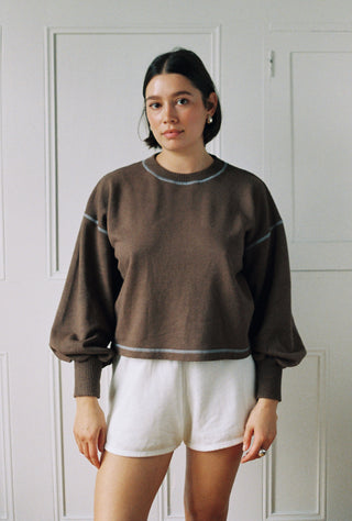 Hemp Cloud Sweater Carob