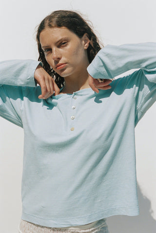 Hemp Bay Henley Mineral Blue