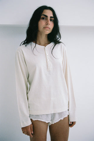 Imperfect Hemp Bay Henley Natural