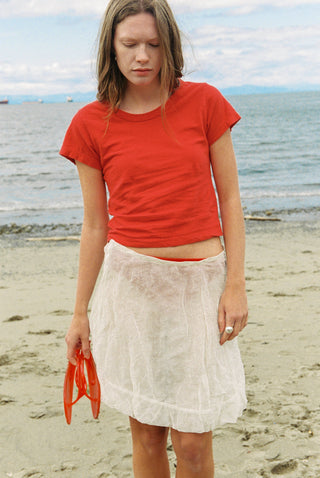 Hemp Mini Tee Poppy Red
