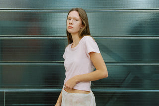 Hemp Mini Tee Pink Cream