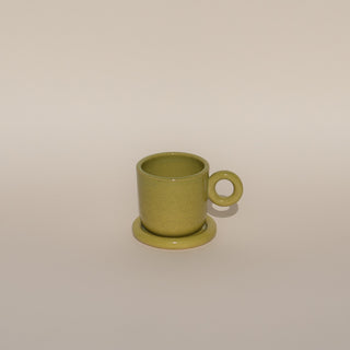 Circle Espresso Mug & Saucer