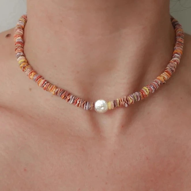 Sunset Shell Necklace