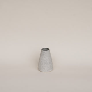 Modern Ceramic Vase conical, speckled grey