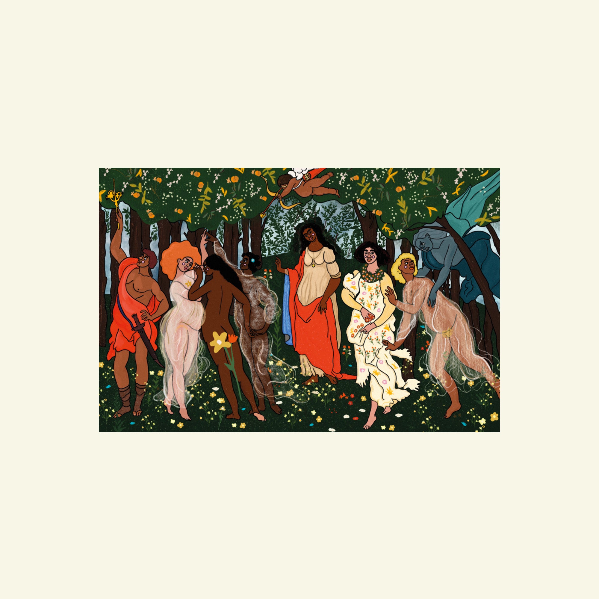 "Primavera" By Sandro Botticelli, Teenadult Version | Print