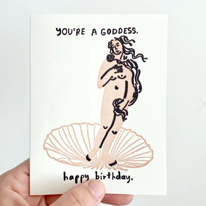 Goddess Birthday Card