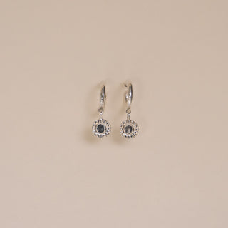 Charm Hoop Earrings : Silver Suns Rauw